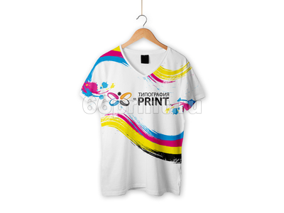 заказать печать 50 детских футболок с полной запечаткой